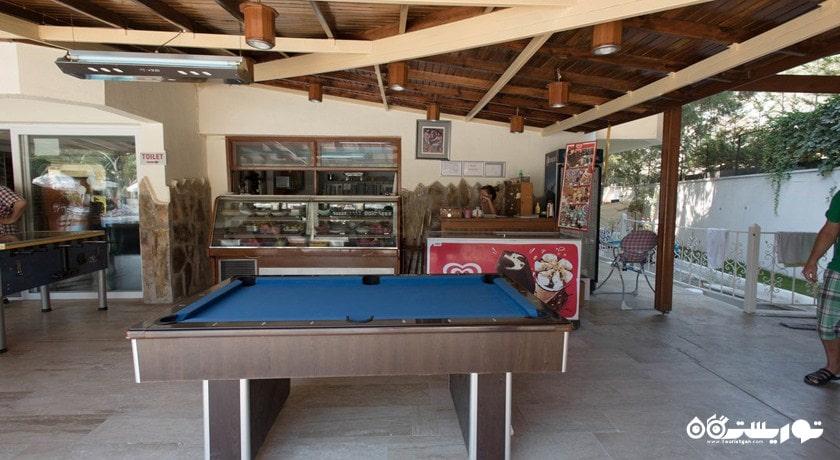 نمای میز بیلیارد موجود در هتل